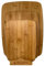 Chop It! Bamboo Chopping Boards Set, 3 Boards with Engraved Icons, Stand Storage, Sizes 40 x 30, 33 x 24, 27x19.5 cm - All 1.5cm Thick