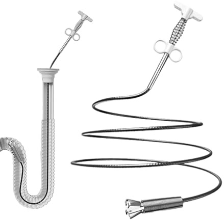 Drain Snake - Wire Drain Cleaner | Hair Clog Remover | Sink Unblocker Snake | Reusable Shower Drain Unblocker Tool | Sink Cleaning Tool | Drain Dredge Tool for Unclogging Sink Drain