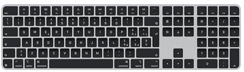 Apple Magic Keyboard con Touch ID y Teclado numérico para Modelos de Mac con Chip de Apple - Italiano - Teclas Negras ​​​​​​​