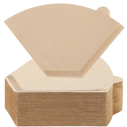 400 Stück Kaffeefilter, U-Form #2 Filtertüten Papier Coffee Papierfilter Ersatzfilter Kaffeezubehör für Kaffeemaschinen Kaffeekanne Filterbecher (2-6 Tassen)