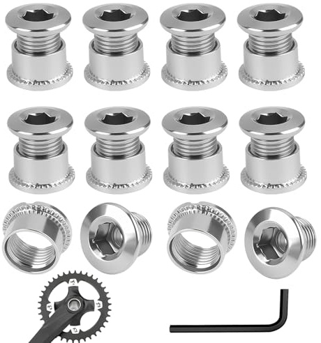 20 viti per corona dentata, vite per corona dentata con esagono incassato Singolo Doppia Ricambi per bici da corsa MTB