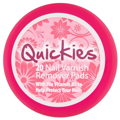 Quickies Nail Varnish Remover Pads, Pack of 20