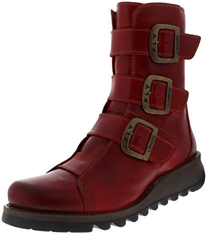 Fly London Women's SCOP110FLY Biker Boots,Red Red 004,6 UK