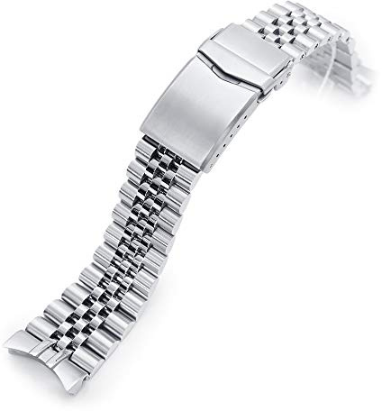 MiLTAT - Cinturino per orologio Orient Kamasu RA-AA0004E19A RA-AA0001B19A, maglie con viti, Super-J, 22 mm