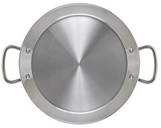 Metaltex - Paellera INDUCCION Acero Inoxidable 5 Raciones (32 cm)