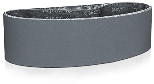 Sruhrak Slipband 100 x 915 mm – 5 stycken 400 korn kiselkarbid slipband för polering och rostning av metall