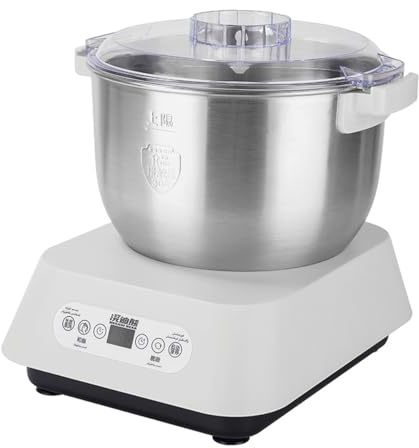 Mélangeur de farine en acier inoxydable de 5 L, machine à pâte électrique avec fonction de fermentation, machine à pétrir automatique de grande capacité, fermentation thermostatique, minuterie
