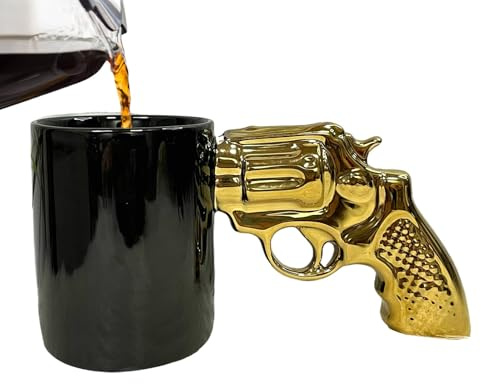Revolver - Taza de café creativa con forma de revólver | Divertida taza