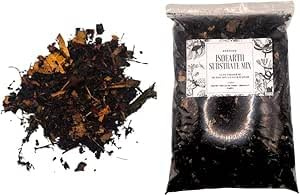 Premium IsoEarth Substrate Mix, 5L Complete Bioactive Terrarium Soil with Leaf Litter, Bark, Moss for Invertebrates Isopods, Amphbian and Reptiles