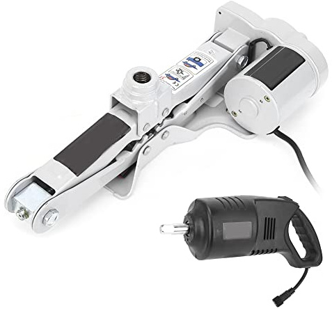 HELEVIA Juego de Elevación de Gato de Piso Eléctrico para Coche 2-3T, Llave de Impacto, Herramienta de Reparación de de Neumáticos, Fácil Operación, Estructura Estable, Potente Ahorro