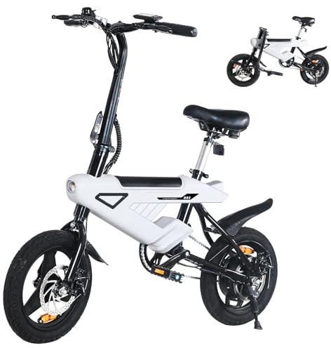YOBACARID Bicicleta eléctrica Plegable de 14 Pulgadas