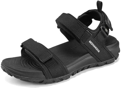 Mishansha Sandalias Hombre Trekking Punta Abierta 39-46 EU | Sandalias de Senderismo, Verano, Deportivas, Playa, Aire Libre