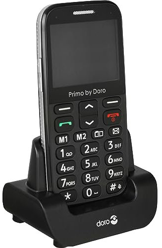 Primo 366 by Doro Großtastenhandy mit Tischladestation schwarz