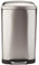 Poubelle de cuisine à pédale 40L Design GREENWICH en acier Inox avec seau couvercle bombé