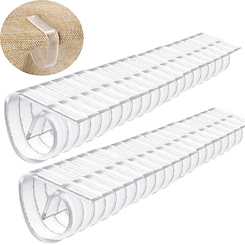 36 Piezas Clips Transparentes para Manteles,Pinza de Mantel de Plástico, Clip de Fijación para Mantel, Clip Antideslizante para Mantel, para el Hogar, Fiestas, Picnics, Restaurante, Bodas