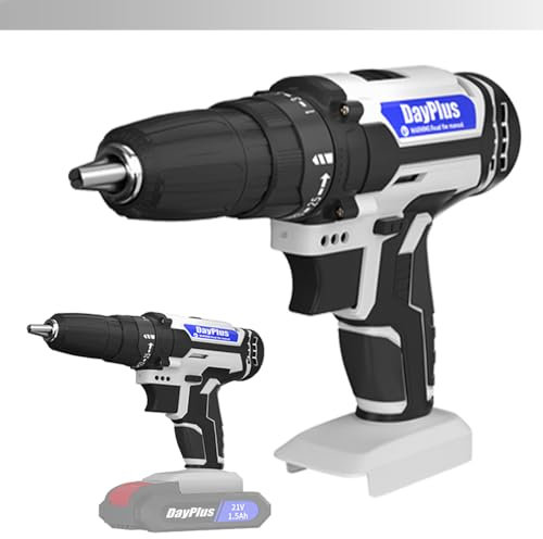 21V Cordless Power Drill Set with 2-Variable Speed, 25+1 Torque Electric Screwdriver, 3/8 Keyless Chuck Driver Tool, Body Only