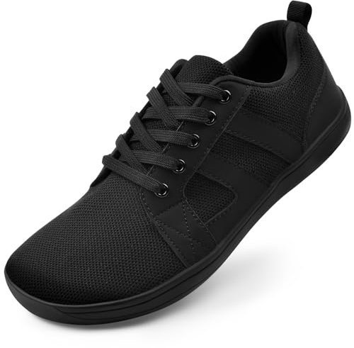 OFFCUP Unisex Barefoot Shoes, Knitted Flat Walking Shoes, Zero Drop Minimalist Trail Running Shoes Breathable Casual Sneakers, for Outdoor Running Sport Gym Fitness (9UK 43China)