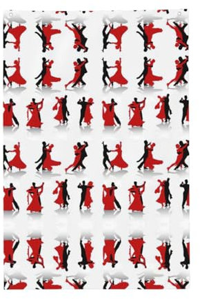 Drapeau de danse de salle de bal, 61 x 91 cm, style bannière à manches longues, robuste et durable pour extérieur et intérieur (mât non inclus)