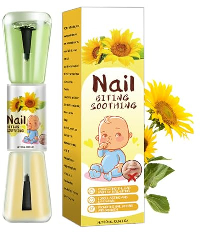 Smalto per unghie Succhiamento del Pollice 10ml | Smetti di mangiarsi le unghie svezzamento Smalto per unghie anti-morso per bambini amaro alle erbe,strumento per la cura delle unghie liquido per