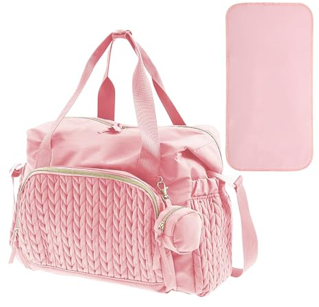Vibhgtf Diaper Bag - Large Diaper Bag with Bag | Clinic Bag, Birth Backpack for Women, Reusable Travel Accessories, Household Items, Pink, See Description, See Description