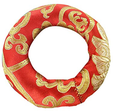 Kisangel Klangschalenkissen Und Klangschalenmatte Für Buddhistische Ritualinstrumente Hochwertige Materialien Geschmeidig Und Langlebig Praktisches Zubehör