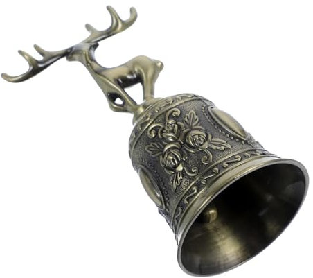 jojofuny Campanello Tavolo in Metallo Robusto Campanello Servizio Per Ristorante Mano Vintage Bar