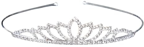 DmDoyy Couronne Princesse, Cristal Couronne, Diademe Femme Pour Concours De Mariée Proms De Mariage Princesse Parties Anniversaire Crown