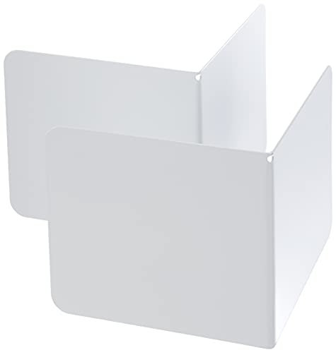 ALCO-Albert 4302-10 Buchstützen aus Metall 130x140x140 mm, Inh.2, weiß