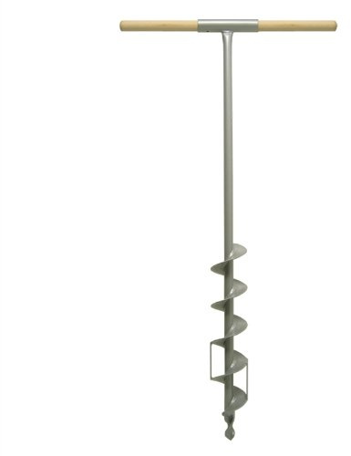Kerbl Voss.Farming Erdbohrer zum Einsetzten von Pfählen, Lochdurchmesser bis 9cm, Länge Pfahl 106cm, Länge Quergriff 50cm