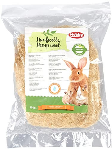 Nobby Hanfwolle Hamster und Kleinnager, 1 Packung (1 x 100 g)