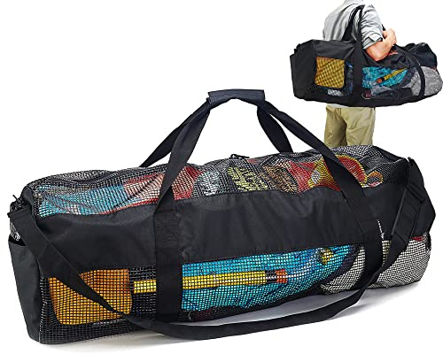 Mesh Dive Bag, Extra Large 37” Duffel for Scuba & Diving Gear | Heavy Duty Gym Bag for Sports, Workout, Travel