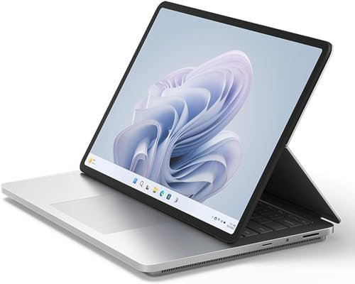 Microsoft, Surface Laptop Studio 2, Ordenador Portátil, Platino, 14.4', Pulgadas Táctil, Intel Core i7, 32GB RAM, 1TB SSD, NVIDIA GeForce RTX 4050 Ti, Windows 11 Home