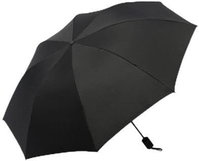 Miayical Regenschirm, Kompakter Reise Regenschirm, Tragbarer & Faltbarer Taschenschirm, Winddichter Doppel Baldachin Taschenschirm, Regenschirm Sturmfest, Taschenschirm für Herren und Damen, Schwarz