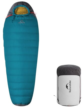 Naturehike Snowbird Ankdunmummy sovsäck, professionell campingsovsäck för utomhusbruk, unisex - vuxen sovsäck