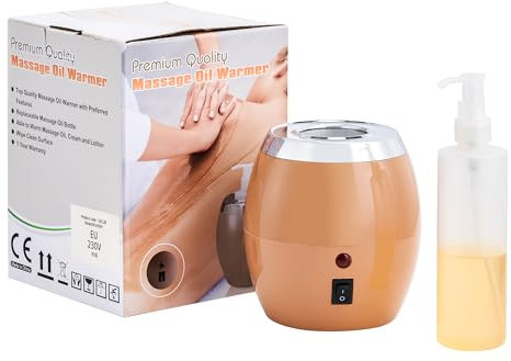 Master Massage Single Bottle Massage Oil Heater Warmer with One Oil Bottle (UK Plug)