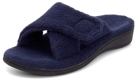 Vionic Women's Slippers - Relax Slide, Navy, UK 7, Medium Fit