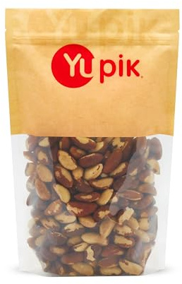 Yupik Raw Brazil Nuts, 2.2 lb (35.2 oz), Gluten-Free, Kosher, Shelled, Unsalted, Unroasted, Raw Nuts, Nutritious Healthy Snacks, Rich in Selenium