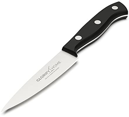 GLORIFY HOME® Küchenmesser Gemüsemesser Schälmesser 10 cm Klein Scharf Handgefertigt Spezial Klingenstahl Inox Edelstahl Rostfrei Vollerl