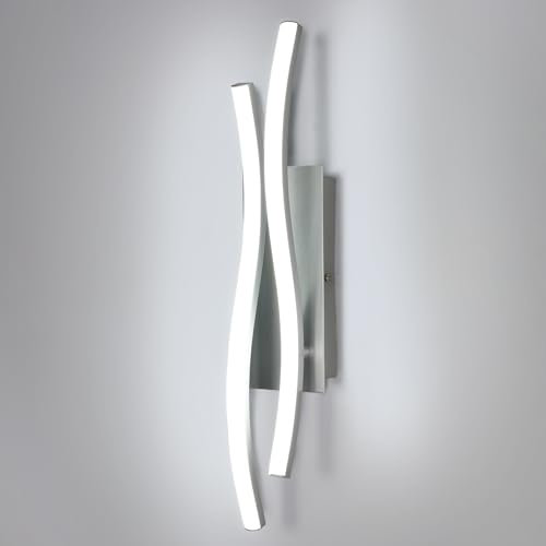 Comely Applique da Interno LED, 14W 1575LM Moderna Lampada da Parete per Interni, Creativo Bianca Fredda 6500K lampada a Muro LED per Soggiorno, Corridoio,Camera da Letto, Lunghezza 41cm