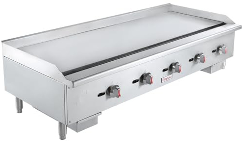 EMPURA 16 1-Burner Countertop Gas Griddle | Flat Top Grill Hot Plate with Manual Control for Food Truck Restaurant | 30,000 BTU | 15.86W x 24.88D x 15.75H, Stainless Steel (LP Kit Included)