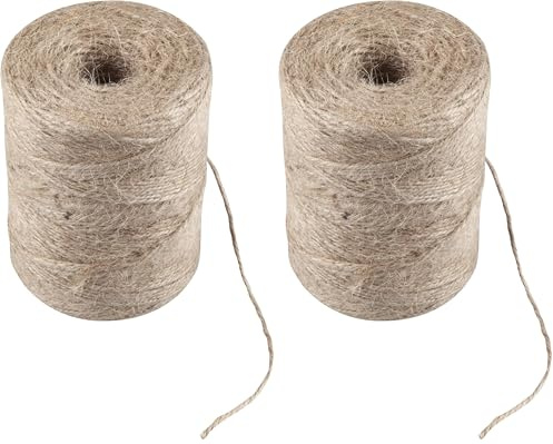 Windhager Spago di Iuta, Beige, 1,5 mm x 170 m, 06813 (Confezione da 2)