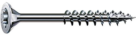 SPAX Tornillo universal 6,0 x 140 mm, 90 unidades, rosca parcial, cabeza avellanada, T-STAR plus T30, 4CUT, WIROX - 8000000288401