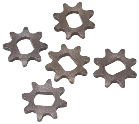 SPYMINNPOO 5 Uds 8 Dientes 420 Piñón de Cadena Scooter Eléctrico 8T 420 Piñón Tamaño Interno 17x12mm para Mini Bicicletas Eléctricas