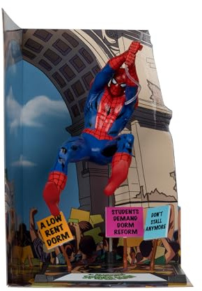 Marvel Spider-Man 1:10th Scale Collectible with Scene Gold Label (The Amazing Spider-Man #68) McFarlane Toys