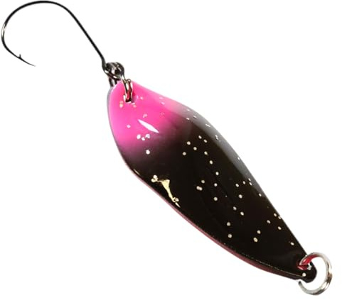 SEABUZZ Mini perca y trucha Spoon Fury 4 g 33 mm cebo para trucha y perca con anzuelo – Señuelo de pesca para trucha y peces depredadores – Señuelos de pesca – Señuelos de pesca – Señuelo artificial –
