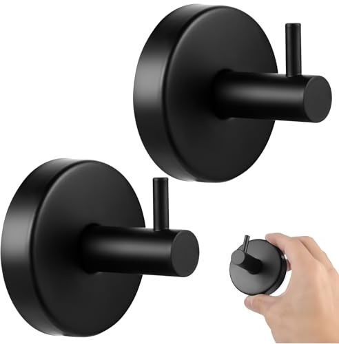 Fisynug 2 ganci a ventosa per bagno, ganci a ventosa per appendere ganci per doccia, ganci autoadesivi per asciugamani, in acciaio inox, resistenti ganci a ventosa per cucina, porte in vetro, finestre