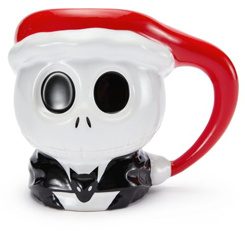 Disney Store Official Jack Skellington Mug, Tim Burton's The Nightmare Before Christmas, 410ml, Stoneware, Suitable for Microwave and Dishwasher Safe