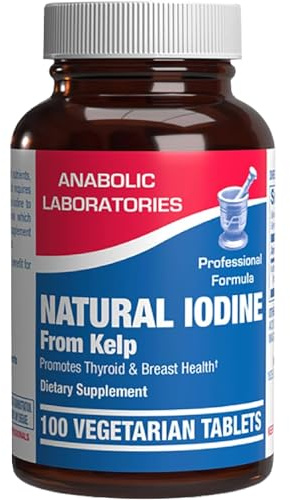 Sea Kelp Iodine Supplement - Clinical Grade Enhanced Iodine Supplement for Women and Men for Energy Metabolism and Thyroid Support - High Absorption Vegetarian Non-GMO Small Tablets (100 Servings)