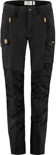 Fjällräven Damen Nikka Curved Hose, Schwarz, 42 EU