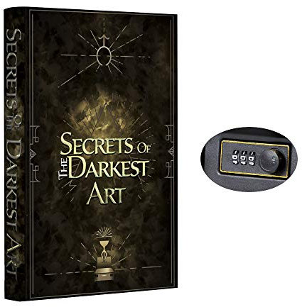 Darkest Art Large Hidden Safe - Diversion Safe, Secret Storage, Fake Book Box, Combination Lock